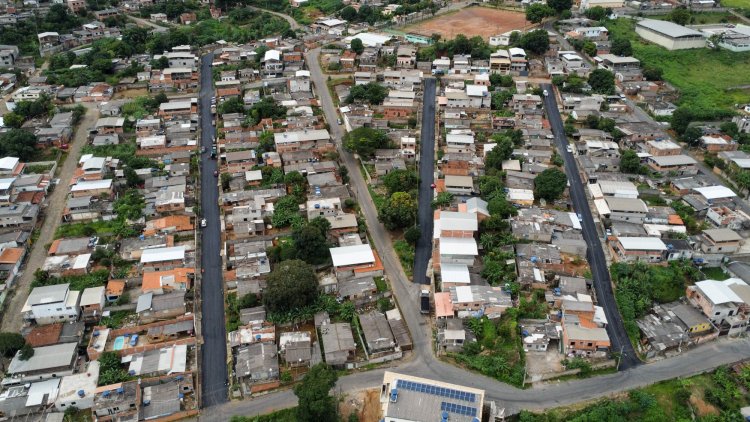 Prefeitura de João Monlevade asfalta quatro ruas no bairro Santa Cecília