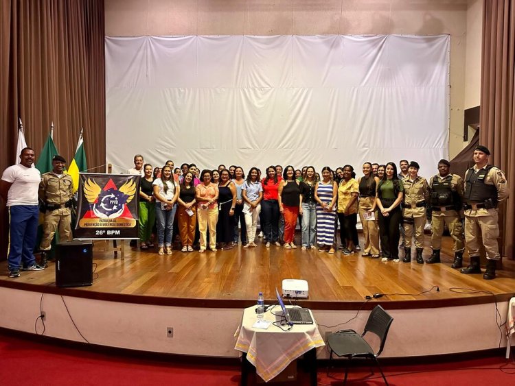 Polícia Militar realiza palestra para prevenção à violência doméstica contra a mulher