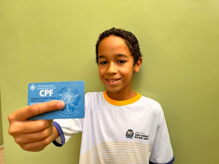 São Gonçalo do Rio Abaixo lança campanha “CPF na Mão” para estudantes