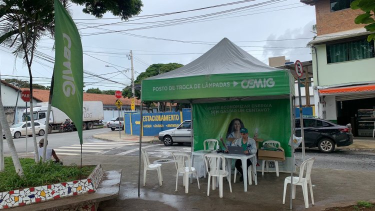 Cemig disponibiliza posto de troca de lâmpadas em João Monlevade