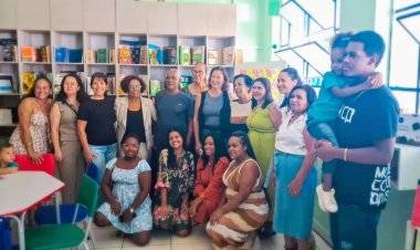 Escola Municipal Eugênia Scharlé inaugura biblioteca com homenagem a ex-diretora
