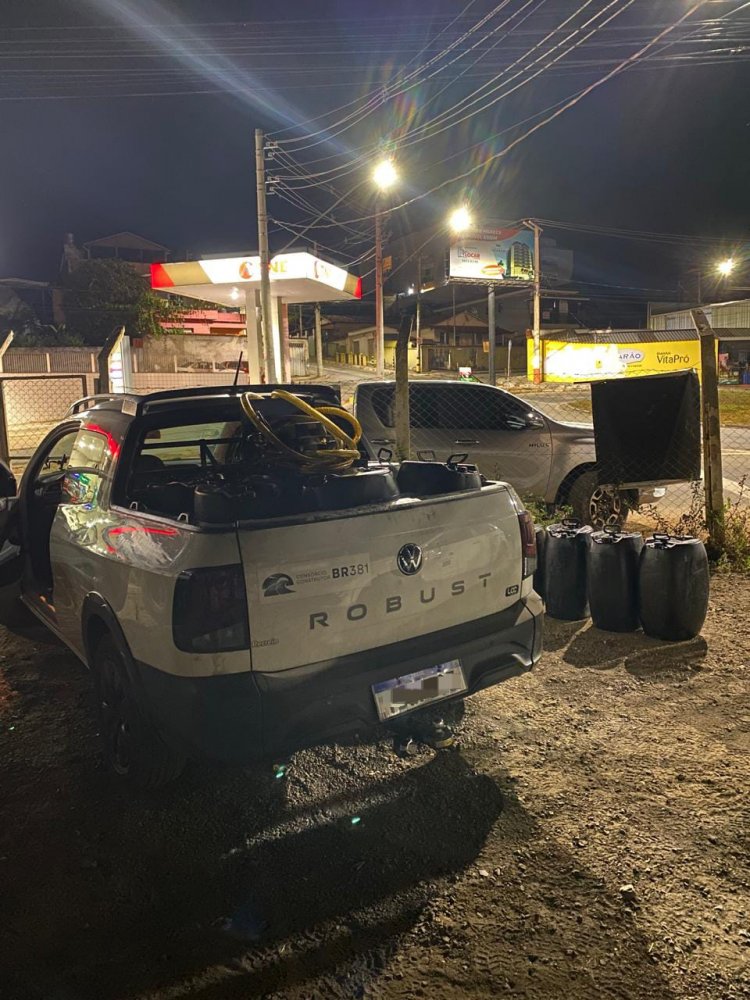 Nova Era: PM prende trio por furto de combustível e receptação na BR-381