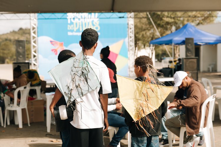 Festival de Pipas transforma céu de São Gonçalo em espetáculo de cores e criatividade