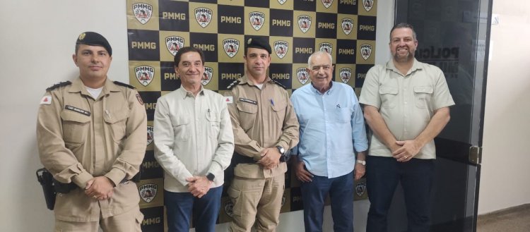 Major Rodrigo se reúne com representantes da Bemisa para discutir parcerias em segurança pública