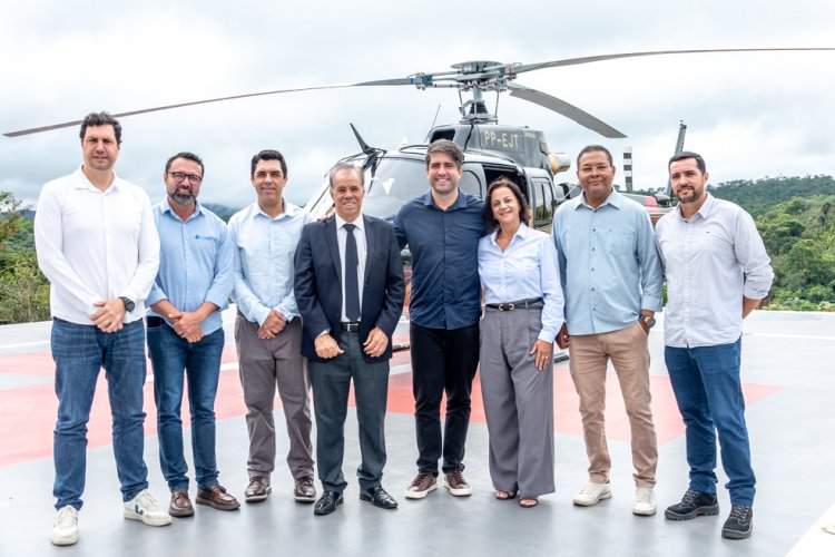 São Gonçalo inaugura heliponto e secretário de Estado anuncia primeiras cirurgias no Hospital ainda este ano