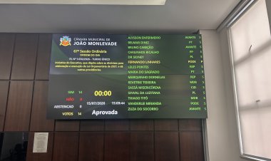 Câmara de João Monlevade aprova LDO para 2027 com previsão de orçamento de R$ 550 milhões e cria selo para empresas